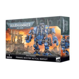 box art of Space Marines Primaris Invictor Tactical Warsuit