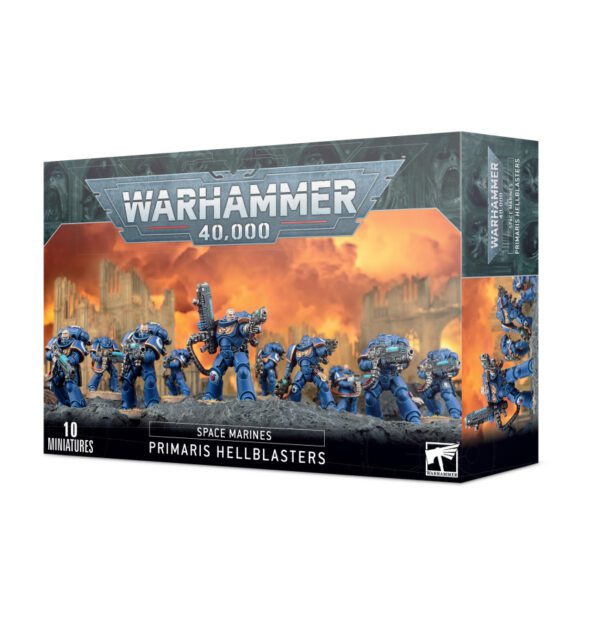 box art of Space Marines: Primaris Hellblasters