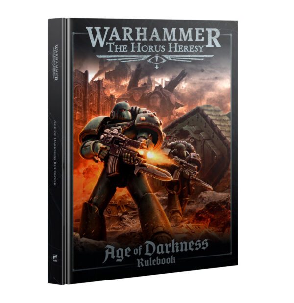 pic of cover of book for Warhammer: The Horus Heresy – Age of Darkness Rulebook