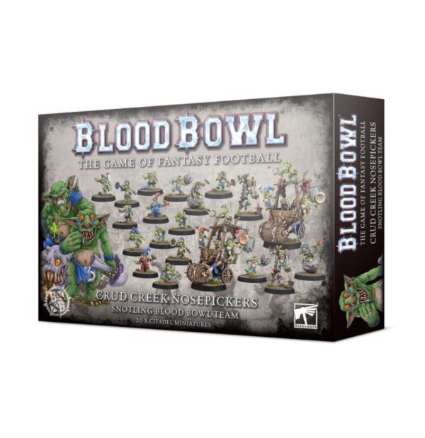 box art of Blood Bowl: Snotling Team - The Mighty Crud-Crek Nosepickers