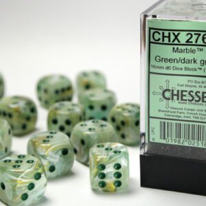 photo of Marble Green/Dark Green 16mm d6 Dice Block