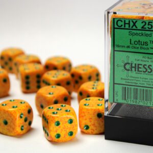 photo of Speckled Lotus 16mm d6 Dice Block