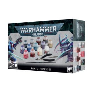 box art of Warhammer 40,000: Paints + Tools Set