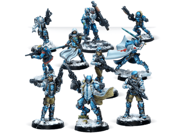 photo of Panoceania Action Pack painted miniatures