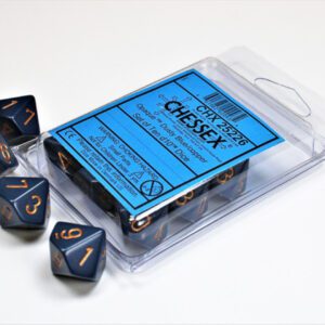 photo of Chessex: Opaque Dusty Blue/copper Set of Ten d10s