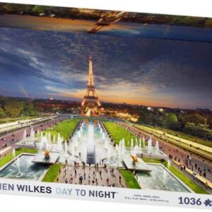 box art of Stephen Wilkes: Day to Night - Eiffel Tower, Paris 1036 Pieces