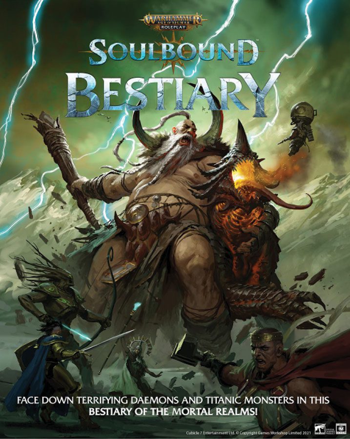 cover art of Warhammer Age of Sigmar RPG Soulbound: Bestiary