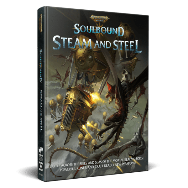 cover art of Warhammer Age of Sigmar RPG Soulbound: Steam and Steel