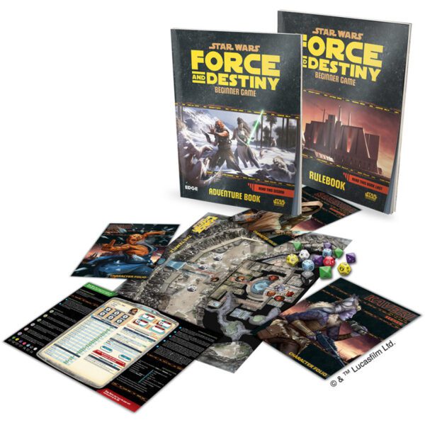 contents image of Star Wars: Force and Destiny - Beginner Game