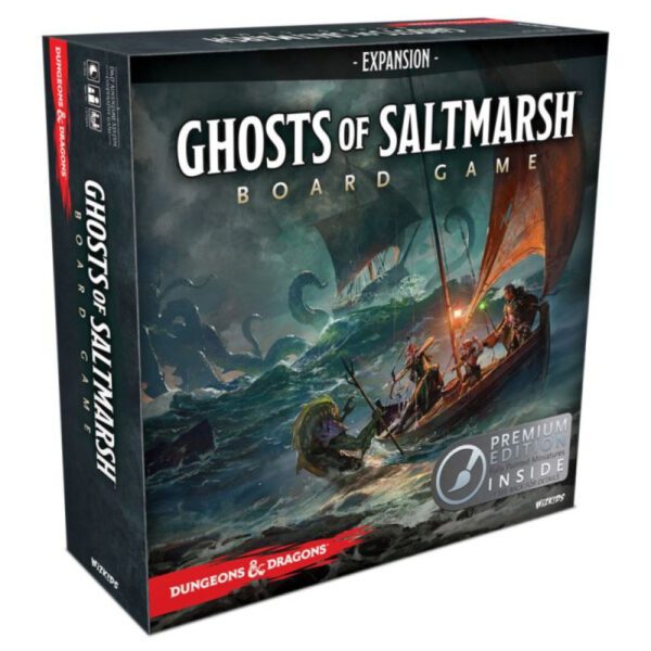 box art of Dungeons & Dragons: Ghosts of Saltmarsh Adventure System Board Game - Premium Edition