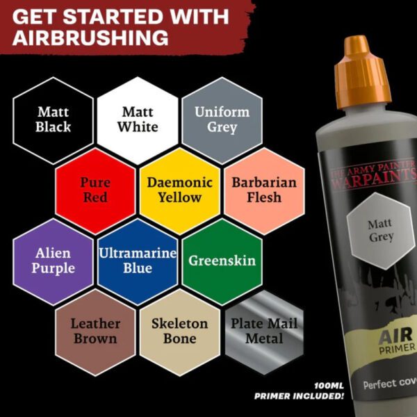 image of sample colors fromArmy Painter Warpaints Air: Starter Set