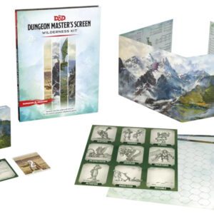 image of Dungeons & Dragons: Dungeon Master's Screen Wilderness Kit cover and contents