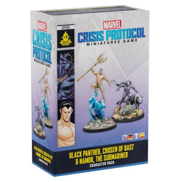 box art of Marvel Crisis Protocol: Black Panther, Chosen of Bast & Namor, The Sub-Mariner