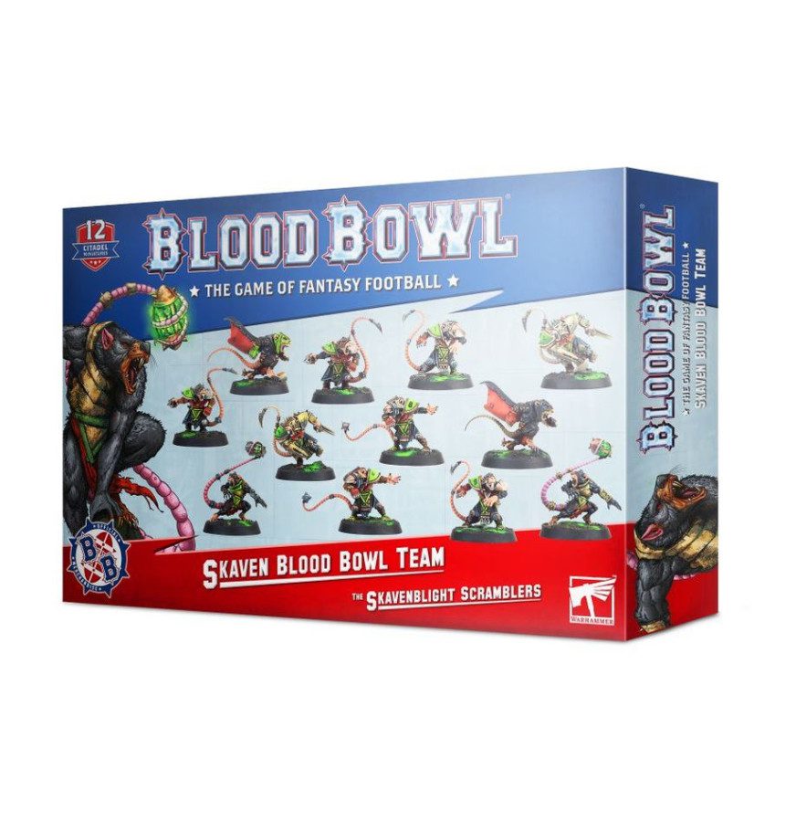 box art of Blood Bowl: Skaven Blood Bowl Team – Skavenblight Scramblers