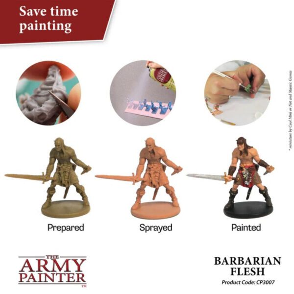 image of Army Painter Colour Primer: Barbarian Flesh example