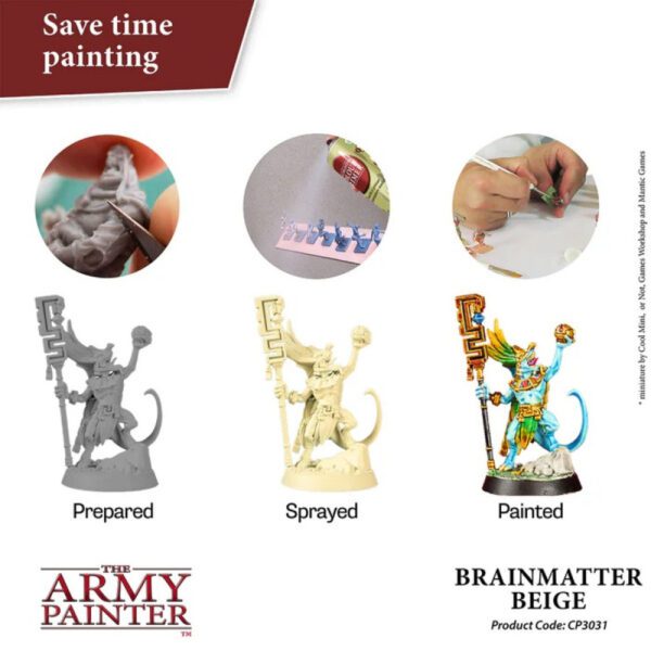 image of Army Painter Colour Primer: Brainmatter Beige example