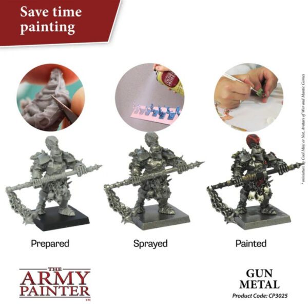 image of Army Painter Colour Primer: Gun Metal example