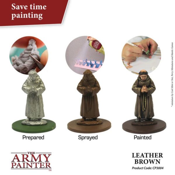 image of Army Painter Colour Primer: Leather Brown sample