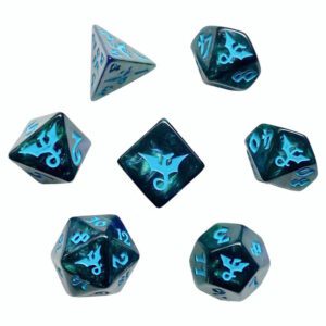 photo of Dragon Polyhedral Dice Set: Sea dice set