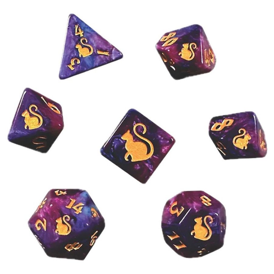 photo of Kitty-Clacks: 7-Set - Fortuna dice