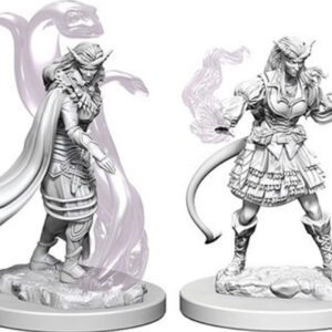 render of Wizkids: Nolzur's Marvelous Unpainted Miniatures: W04 Tiefling Female Sorcerer minis