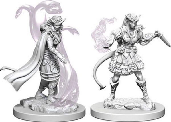 render of Wizkids: Nolzur's Marvelous Unpainted Miniatures: W04 Tiefling Female Sorcerer minis