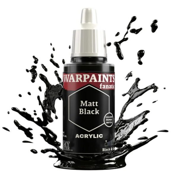 image of Army Painter Warpaints Fanatic: Matt Black bottle