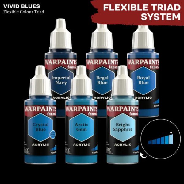 image of Vivid Blues Flex color triad