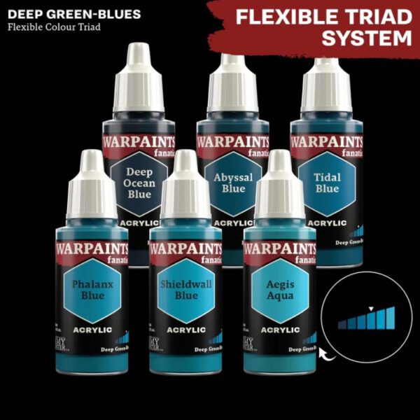 image of deep green-blues flex color triad