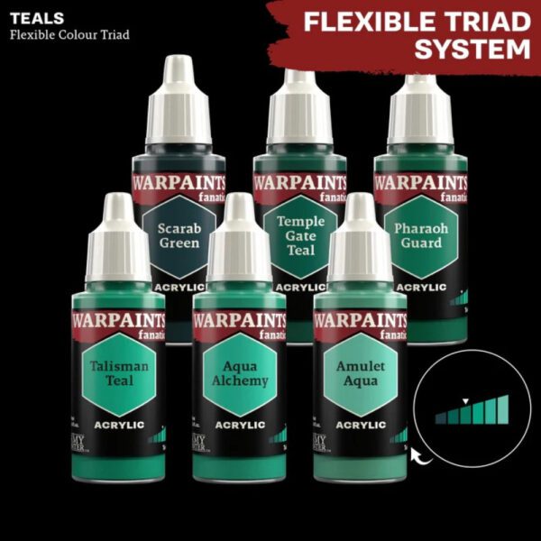 image of teals flex color triad