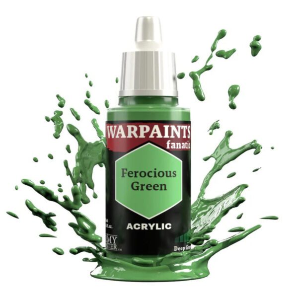 image of Army Painter Warpaints Fanatic: Ferocious Green bottle