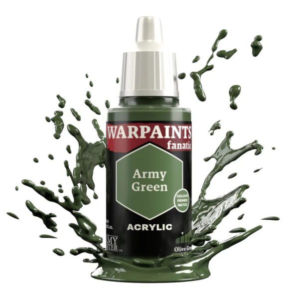 image of Army Painter Warpaints Fanatic: Army Green bottle