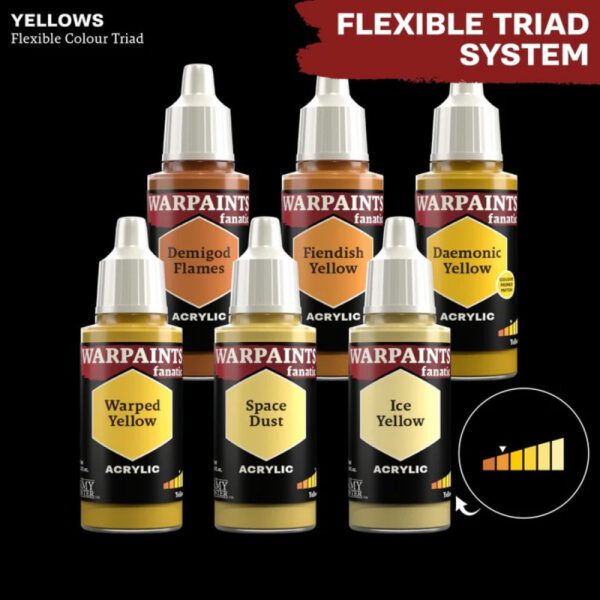 image of yellows flex color triad