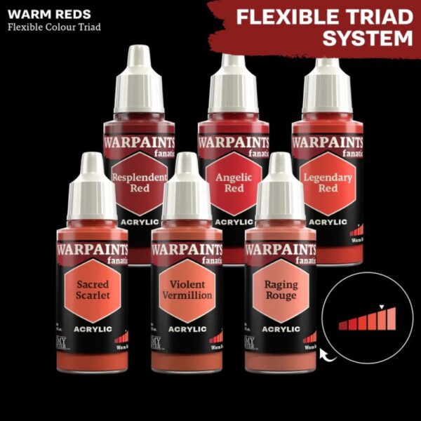 image of warm reds flex color triad