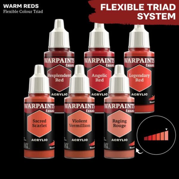 image of warm reds flex color triad