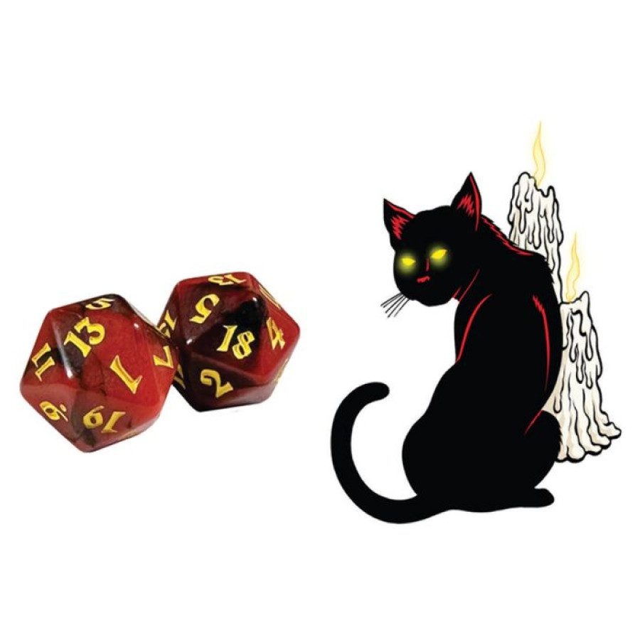 image of Kitty-Clacks 7-Set: Lucipurr d20s example