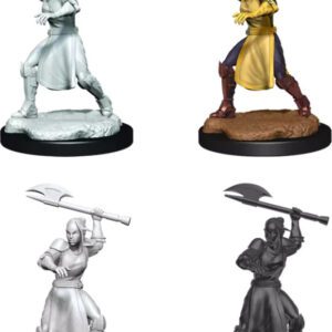 image of Critical Role Unpainted Miniatures: W03 Half-Elf Echo Knight and Echo Female minis