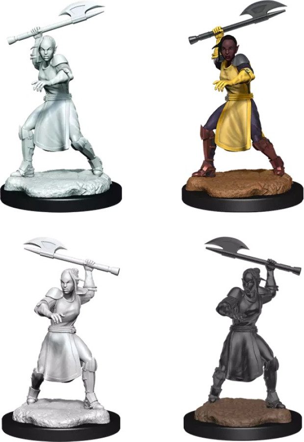 image of Critical Role Unpainted Miniatures: W03 Half-Elf Echo Knight and Echo Female minis