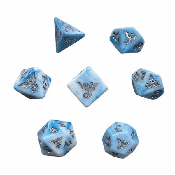 image of Swirl Dragon 7-Set: Cloud dice