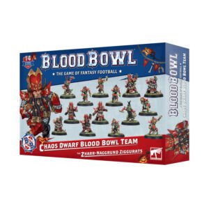 box art of Blood Bowl: Chaos Dwarf Blood Bowl Team - The Zharr-Naggrund Ziggurats