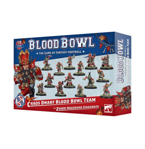 box art of Blood Bowl: Chaos Dwarf Blood Bowl Team - The Zharr-Naggrund Ziggurats