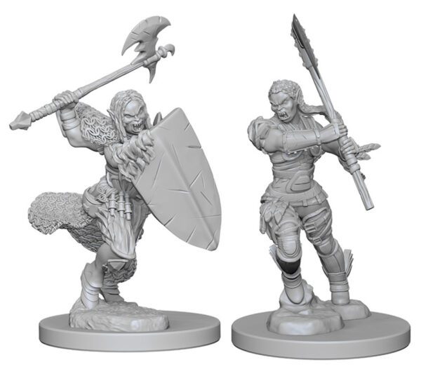 image of Pathfinder Battles Unpainted Miniatures: W01 Half-Orc Female Barbarian