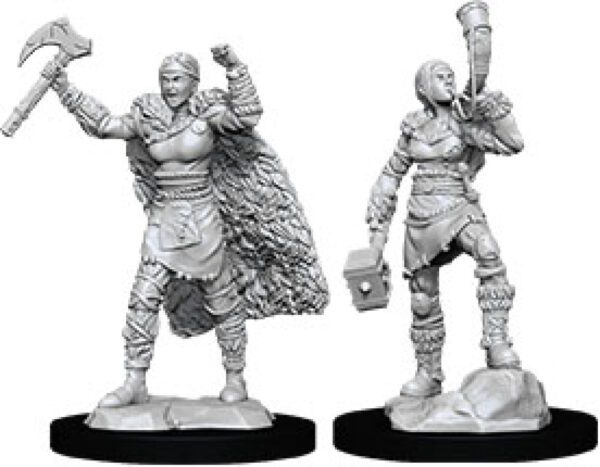 image of D&D Nolzur's Marvelous Unpainted Miniatures: W12 Female Human Barbarian