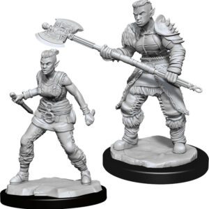 image of D&D Nolzur's Marvelous Unpainted Miniatures: W13 Orc Barbarian Female