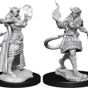 image of D&D Nolzur's Marvelous Unpainted Miniatures: W15 Tiefling Sorcerer Female