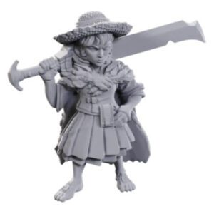 image of Pathfinder Battles Unpainted Miniatures: W23 Female Halfling Magus Low-Level