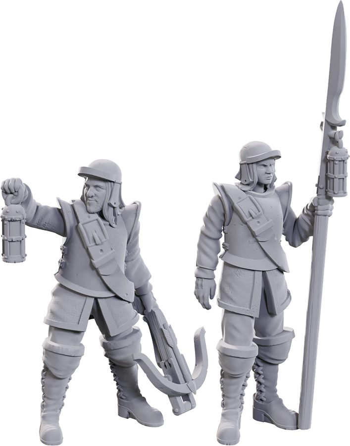 image of WizKids Deep Cuts Unpainted Miniatures: W23 Roadwardens Male & Female minis