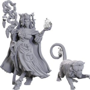 image of Critical Role Unpainted Miniatures: W23 Fearne Calloway & Mister minis