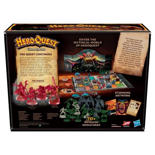 photo of Heroquest back of box