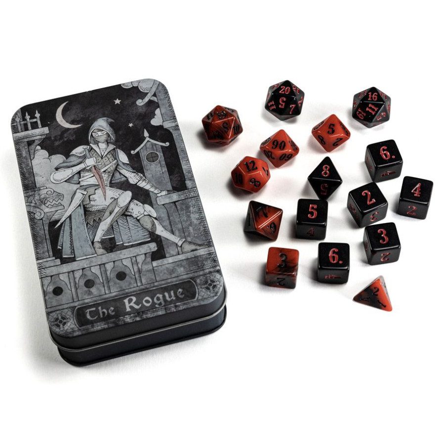 photo of RPG Class Dice Set: Rogue (16) dice and tin